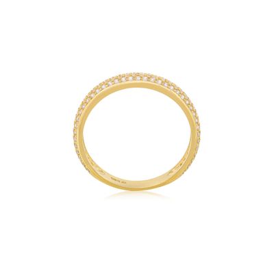 Imagen 2 del producto Anillo Compromiso de Oro 18Kt Bold 3 Fila Circonitas