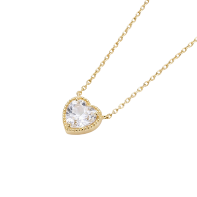 Imagen 2 del producto Collar Oro Amarillo 18kt Corazón Circonita