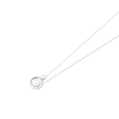 Imagen 2 del producto Colgante Oro Blanco 18kt Perla Cultivada 5 - 6 mm