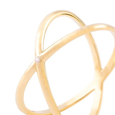 Imagen 2 del producto Anillo de oro 18kt Modelo Ci Cruzado.