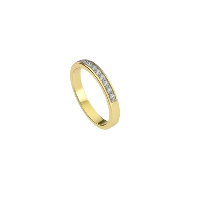 Imagen 2 del producto Anillo Oro Amarillo 18kt Diamantes 25 Pts 1/2 Cintillo