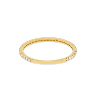 Imagen 2 del producto Anillo Compromiso de Oro 18Kt Cintillo Circon 1 Fila