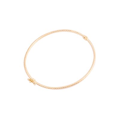 Pulsera de Oro 18kt Esclava Biselada