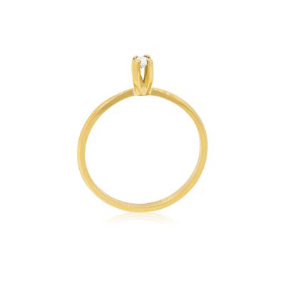 Imagen 2 del producto Anillo Compromiso Oro Amarillo 18kt  Niza 1x14ptos Diamante