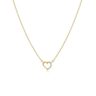 Imagen 2 del producto Collar Oro Amarillo 18kt Corazón Circonita 2003