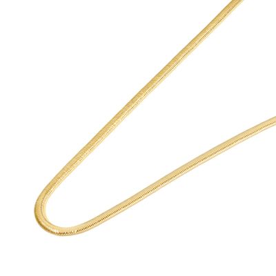 Collar de Plata Esterlina 925 Snake revestido en Oro 18kt