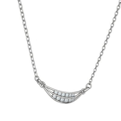 Imagen 2 del producto Collar Oro Blanco 18Kt Circonitas en Degrade