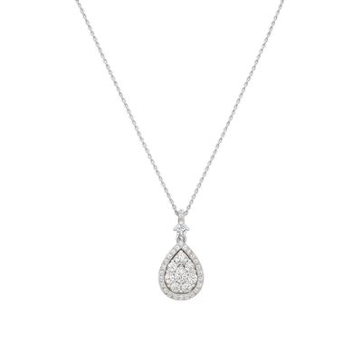 Collar Oro 18kt Diamantes de 84 Puntos Gota