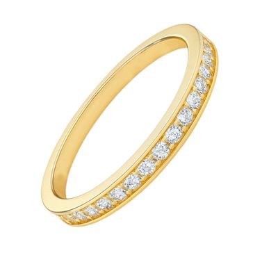Imagen 2 del producto Anillo Oro Amarillo 18kt Riel-Infinito Circonita