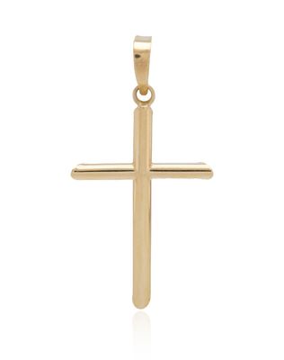 Colgante de Oro 18kt Cruz de Tubo