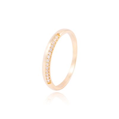 Imagen 1 del producto Anillo Compromiso de Oro 18Kt Circón Central