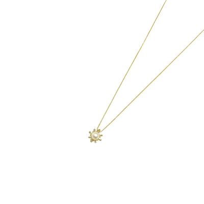 Collar Oro Amarillo 18kt Perla Cultivada 6MM