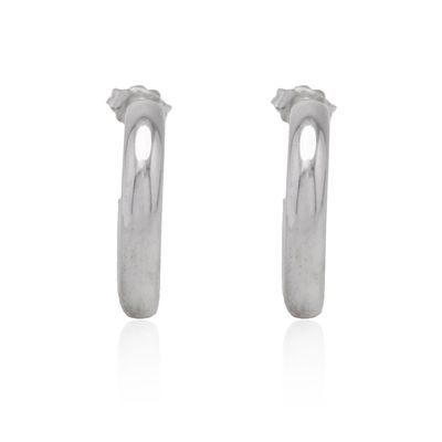 Aros de Plata Esterlina 925 Argollas Gruesas