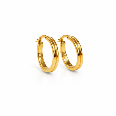 Imagen 2 del producto Aros Oro Amarillo 18kt Argollas