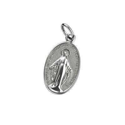Colgante de Plata Esterlina 925 Virgen 15MM