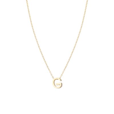 Imagen 2 del producto Collar de Plata Esterlina 925 Letra G Revestido en Oro 18kt