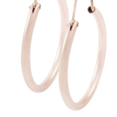 Imagen 2 del producto Aros Oro Miel 18kt  Argolla 22mm