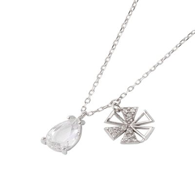 Imagen 1 del producto Collar de Plata Esterlina 925 Gota Flor