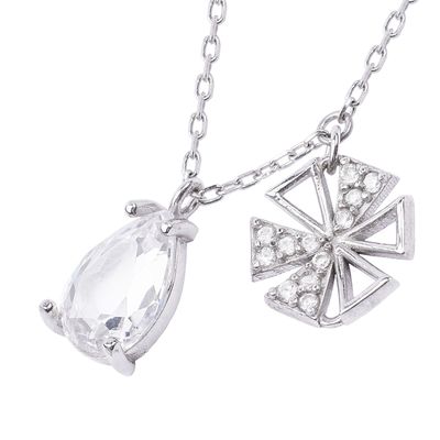 Imagen 2 del producto Collar de Plata Esterlina 925 Gota Flor