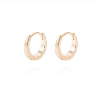 Aros Revestidos en Oro 18kt Argollas Pequeñas Lisas