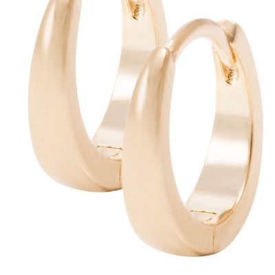 Imagen 2 del producto Aros Revestidos en Oro 18kt Argollas Pequeñas Lisas