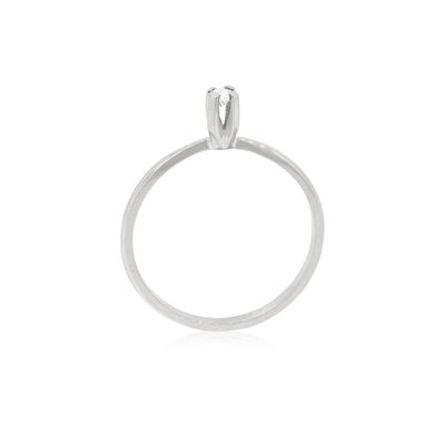 Imagen 2 del producto Anillo Compromiso Oro Blanco 18kt  Niza 1x12ptos Diamante