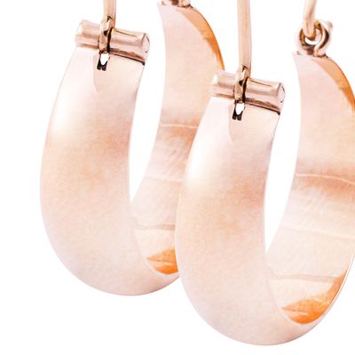 Imagen 2 del producto Aros Oro Miel 18kt Bote 15mm