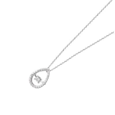 Imagen 2 del producto Collar de Oro 18kt con Diamantes Ovalado