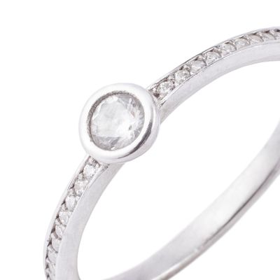 Imagen 2 del producto Anillo de Plata Esterlina 925 Punto de Luz Circon