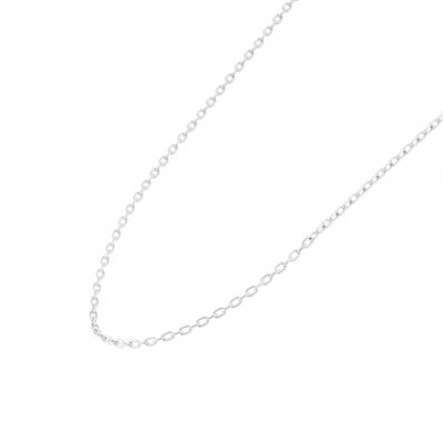 Imagen 2 del producto Cadena Oro Blanco 18kt Blanco Limada