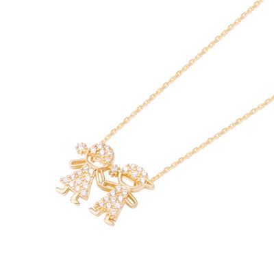 Imagen 2 del producto Collar de Oro de 18kt Circonita niños