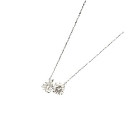 Collar Plata Esterlina 925 Gota y Circonita Corte Brillante