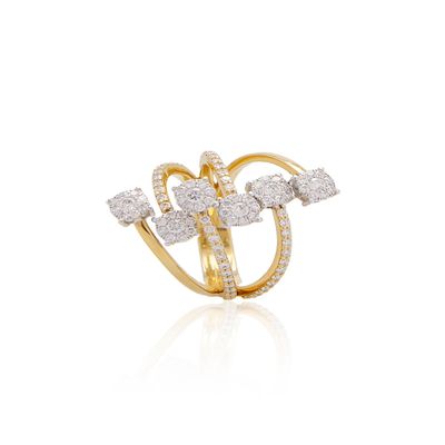 Anillo Oro Amarillo 18kt Diamantes 1,3 Qts | Danielle Costantini