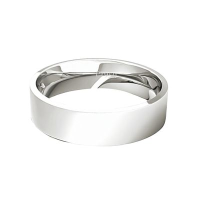 Imagen 2 del producto Argolla Matrimonio de Platino Modelo Tubo Sagres de 5,0mm