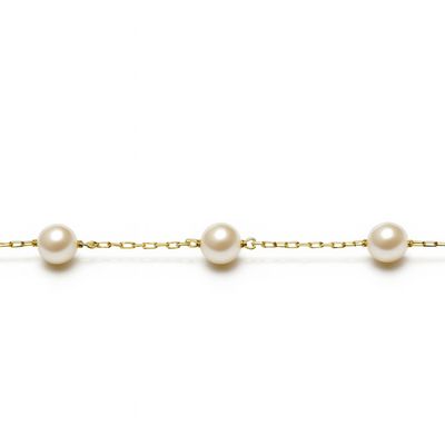 Imagen 2 del producto Pulsera Oro Amarillo 18Kt Perlas Cultivadas 5mm