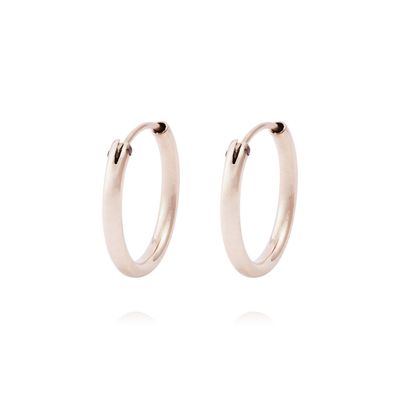 Imagen 1 del producto Aros Oro Miel 18kt Argolla 10mm