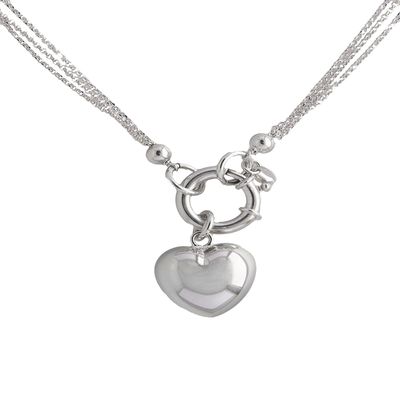 Imagen 2 del producto Collar Plata Esterlina 925 Corazón Timón