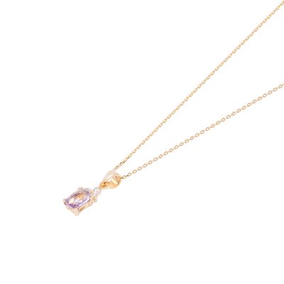 Imagen 2 del producto Colgante Oro Amarillo 18kt Amatista Cz Y Circonitas