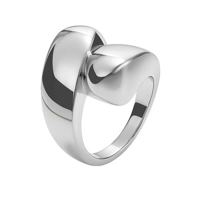 Anillo de Plata Esterlina 925 Cruzado Liso