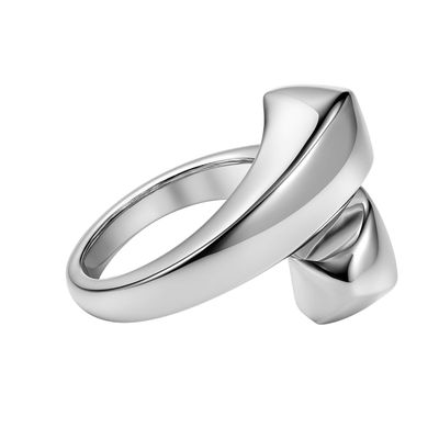 Imagen 2 del producto Anillo de Plata Esterlina 925 Cruzado Liso