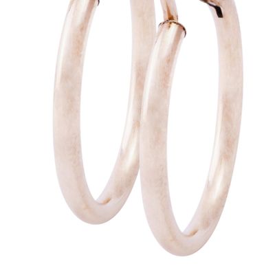 Imagen 2 del producto Aros Oro Miel de 18kt Argolla 14 mm