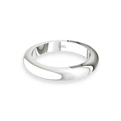 Imagen 2 del producto Argolla Matrimonio de Oro Blanco 18kt Inglés Padua 3,0mm