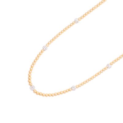 Imagen 2 del producto Collar Plata Esterlina 925 Black Sparkle Bañado en Oro 14kt