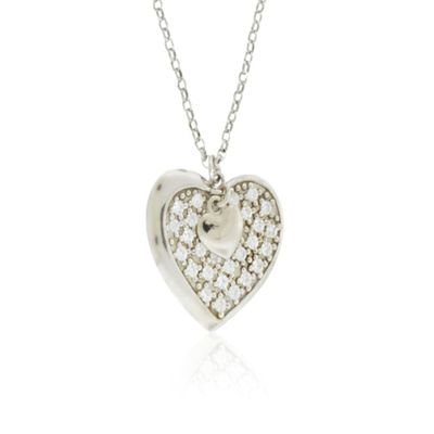 Collar de Plata Esterlina 925 Corazón con Circonitas