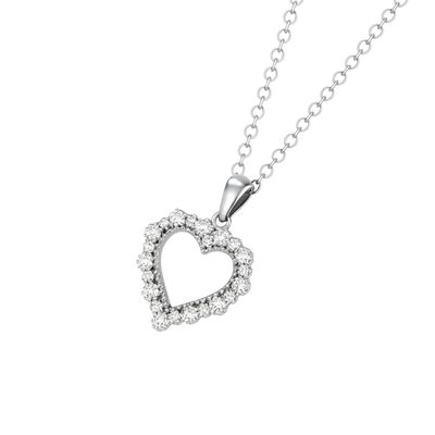 Imagen 2 del producto Colgante Plata Esterlina 925 Corazón Brillante y Circonita