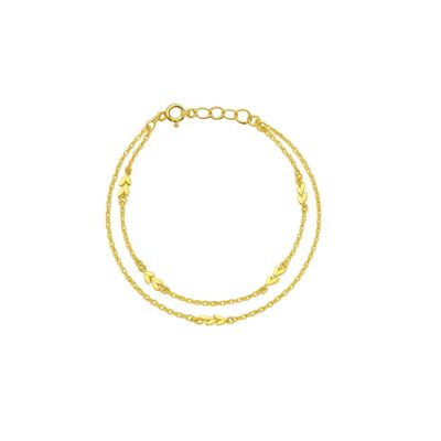 Pulsera Oro Amarillo 18kt Espigas