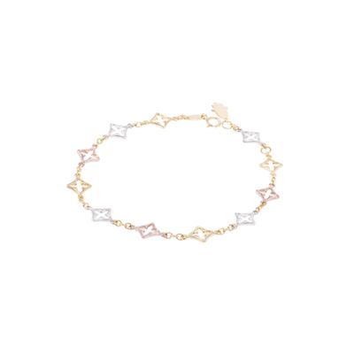 Pulsera de Oro 18kt Mano de Fátima Bicolor