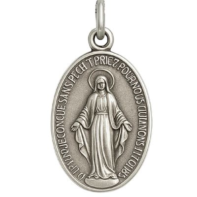 Colgante de Plata Esterlina 925 Virgen 20X19MM