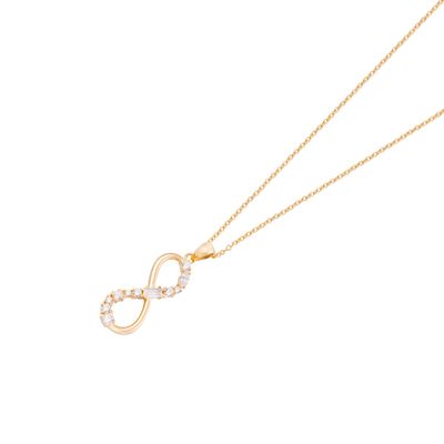 Imagen 2 del producto Colgante de Oro 18kt Infinito Circón