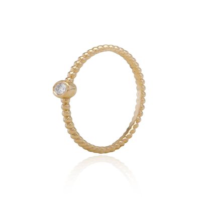 Imagen 1 del producto Anillo Oro Amarillo 18kt Diamantes de 3Pts